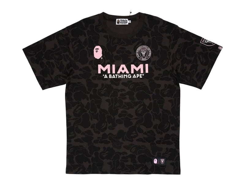 Bape x Inter Miami CF Camo Tee Black