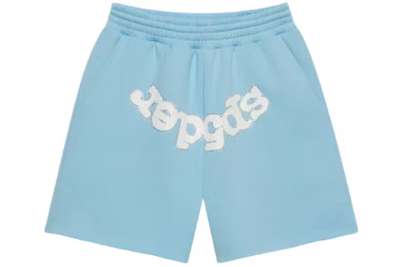 Sp5der OG Web Sweatshort - Sky Blue
